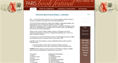 Desktop Screenshot of parisbookfestival.com