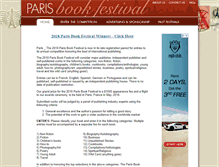 Tablet Screenshot of parisbookfestival.com